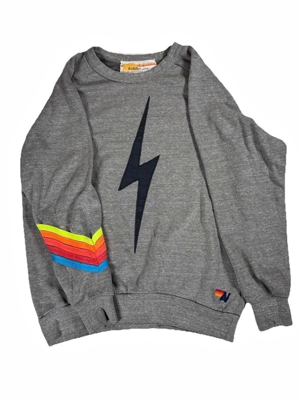 Aviator Nation Bolt Sweatshirt Gray